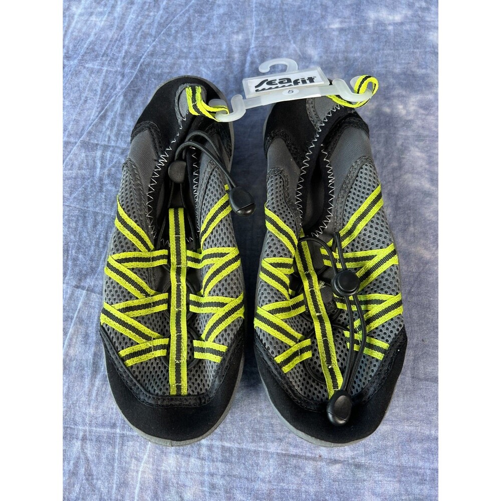 Sea Fit Water Shoe Neoprene & Mesh Gray & Black Sz 5